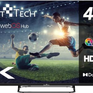 Smart Tech TV QLED 43QW02V 43 pouces 109 cm 4K UHD - Web OS - Dolby Vision Dolby Atmos - 4 HDMI et 2 USB
