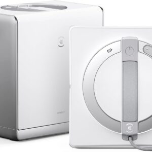 ECOVACS W2 Omni Robot Nettoyeur de Vitres avec Station Multifonctionnelle - Protection 12 Niveaux - Nettoyage des Bords