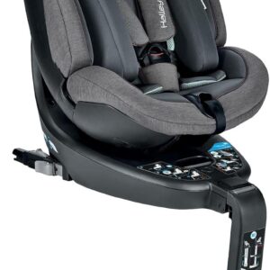 Inglesina Halley - Siège auto bébé enfant rotatif 360 degrés i-Size 40-125 cm - Utilisation de la naissance à 7 ans environ gris