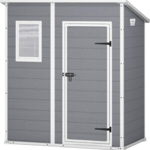 KETER Manor 64 Abri de jardin monopente 1,8 m² - Cabane extérieure rangement jardin