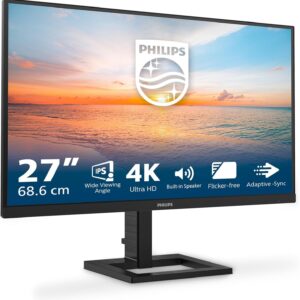 Moniteur Philips 27E1N1800AE 27 pouces - Ultra HD 3840 x 2160 à 60 Hz avec HDR10 - Haut-parleurs et hauteur réglable - HDMI 2.0 DisplayPort 1.4 noir