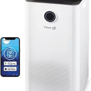 Clean Air Optima CA-704 Smart - Déshumidificateur et purificateur d'air connecté - Capacité de 10 L par jour - Pour pièces jusqu'à 40 m2 et 100 m3