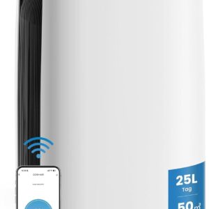 Déshumidificateur électrique 25 L - Garantie de trois ans - Réduction de l'humidité et de la condensation - Appareil pour usage intérieur
