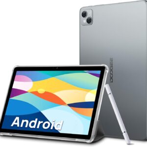 DOOGEE T10 Tablette tactile Android 12 10,1 pouces - 15 Go RAM 128 Go stockage extensible 1 To - Double 4G LTE SIM GPS Type C gris