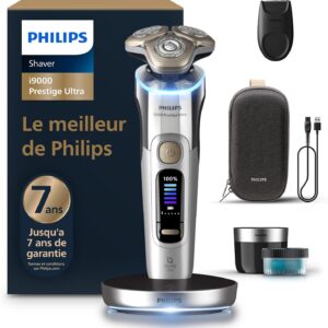 Rasoir électrique Philips i9000 Prestige Ultra XP9404-31 - Étanche avec SkinIQ Pro - Triple Lift and Cut - Cinq modes et lames NanoTech 360