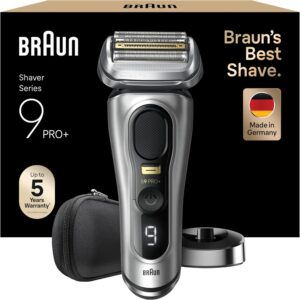 Rasoir électrique homme Braun Series 9 PRO Plus 9517s - Étanche avec lame ProLift - Tondeuse Pro Trimmer de précision - Étui et brosse de nettoyage