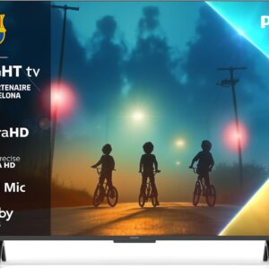 Philips Ambilight 55PUS8200 Smart TV LED 55 pouces 4K UHD - Pixel Precise Ultra HD - Titan OS - Dolby Atmos - Alexa et Google Assistant