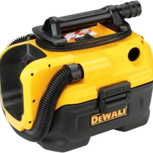 DEWALT Aspirateur de chantier solides et liquides - Fonctionnement secteur ou batteries 18/54V capacité 7,5 L DCV584L-QW