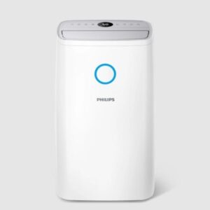 Déshumidificateur Philips Série 3000 DE3306-11 258 W - Réservoir 4 L - Technologie AeraSense et aromathérapie - Modèle domestique blanc