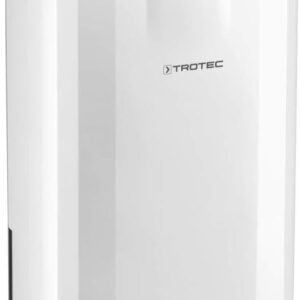 TROTEC TTR 57 E - Déshumidificateur confort 9 L par jour - Affichage numérique minuterie trois vitesses et réservoir 5 L - Pour pièces jusqu'à 20 m2 et 50 m3