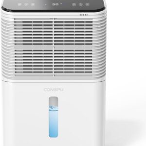 Déshumidificateur CONOPU 16 L par jour - Mode automatique intelligent - Minuterie 24 h et indicateur d'humidité - Modèle silencieux pour chambre