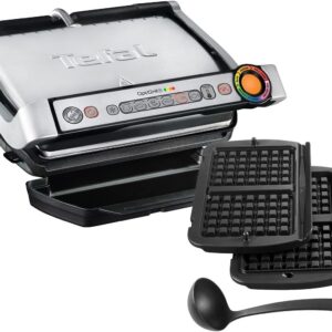 Tefal GC716D12 - Grill électrique de table multifonction pour cuisson variée - Modèle compact pour grillades quotidiennes