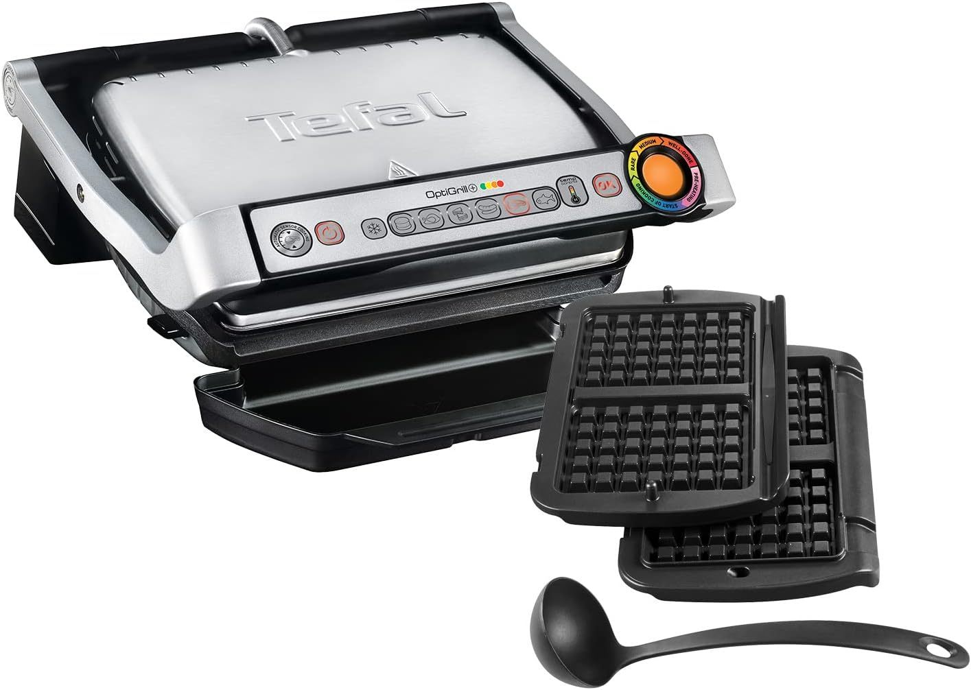 Tefal GC716D12 - Grill électrique de table multifonction pour cuisson variée - Modèle compact pour grillades quotidiennes