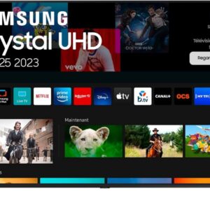 Smart TV Samsung 43CU7025 43 pouces - Crystal UHD 4K modèle 2023 - Processeur Crystal UHD PurColor HDR10 Plus - Tizen SmartThings et Contrast Enhancer