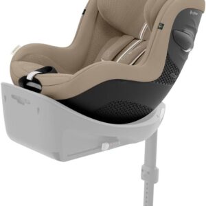 Siège auto CYBEX Sirona G i-Size Plus Almond Beige - Modèle enfant avec finition beige - Assise automobile pour trajets quotidiens - Référence PU1