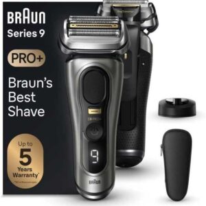 Braun Series 9 PRO+ 9515s Rasoir électrique homme 5 éléments de rasage - Tondeuse précision intégrée - Base recharge étanche autonomie 60 minutes graphite