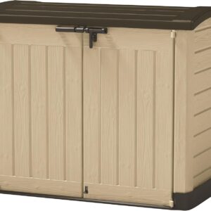 Keter M291820 Store It Arc 120 coffre de rangement extérieur en résine - Boîte de stockage jardin résistante - Solution pratique pour terrasse et espace extérieur