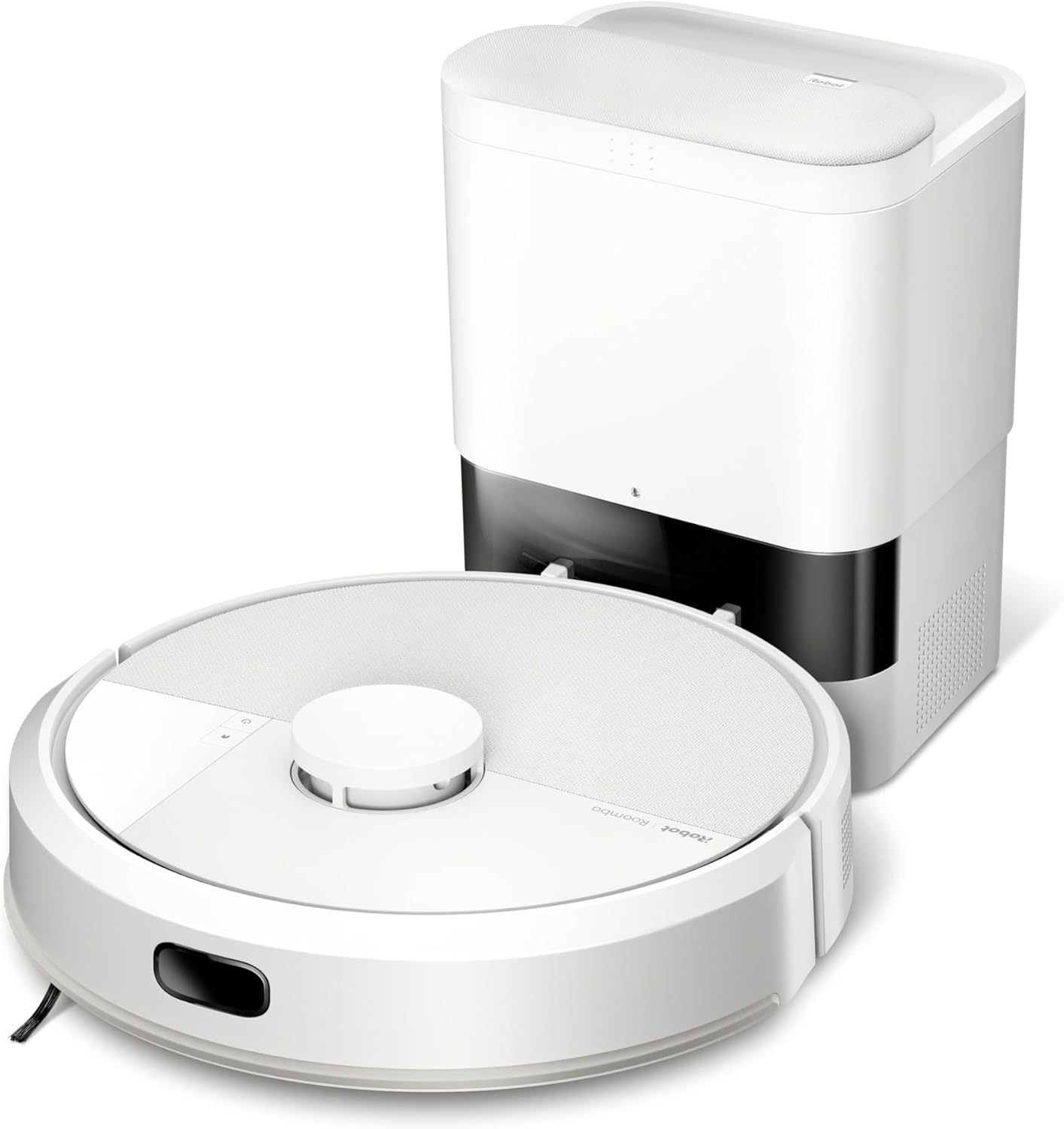 iRobot Roomba 105 Combo AutoEmpty Dock Robot aspirateur laveur 2 en 1 - Aspiration 7 kPa navigation LiDAR détection tapis