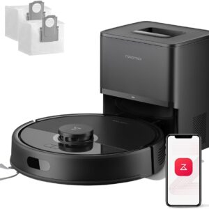 Roborock Q7 L5+ Robot Aspirateur Laveur avec Station - Aspiration 8000 Pa - Vidage Automatique - Navigation LiDAR - Application