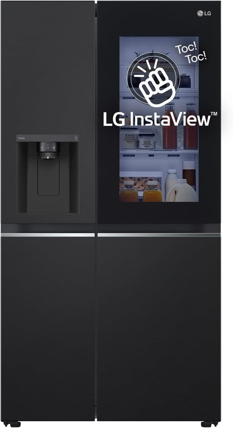 Réfrigérateur pose libre LG GSGV81EPLL InstaView - Technologie InstaView - Modèle grande largeur - Accès pratique aux aliments et boissons