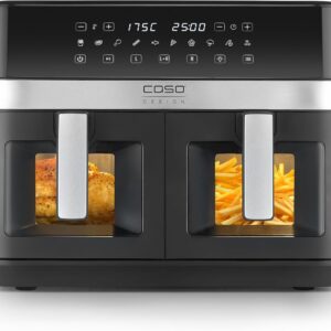 AirFry DuoChef Friteuse sans huile double zone - Air Fryer multifonction pour cuisson quotidienne