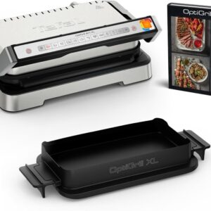 Tefal Optigrill 4 en 1 XL GC784D10 - Grill électrique intelligent barbecue four repas complet - 9 programmes mode manuel ouverture 180 degrés