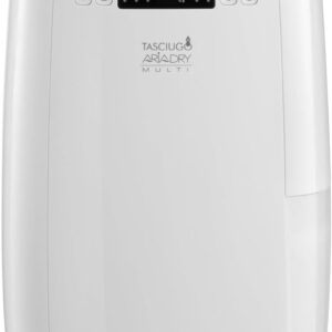 Déshumidificateur portable DeLonghi Tasciugo AriaDry Multi 16 L par jour - Réservoir 2,1 L - Filtration trois actions et trois vitesses - Modèle DEXD216RF blanc